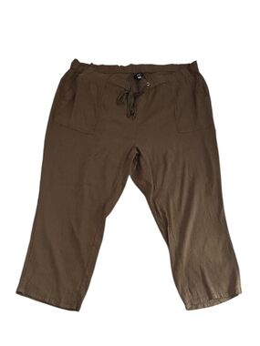 Kut from the‎ Kloth Linen Blend Olive Pants